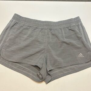 Women’s gray  lightweight ADIDAS AEROREADY Running athletic Shorts LARGE